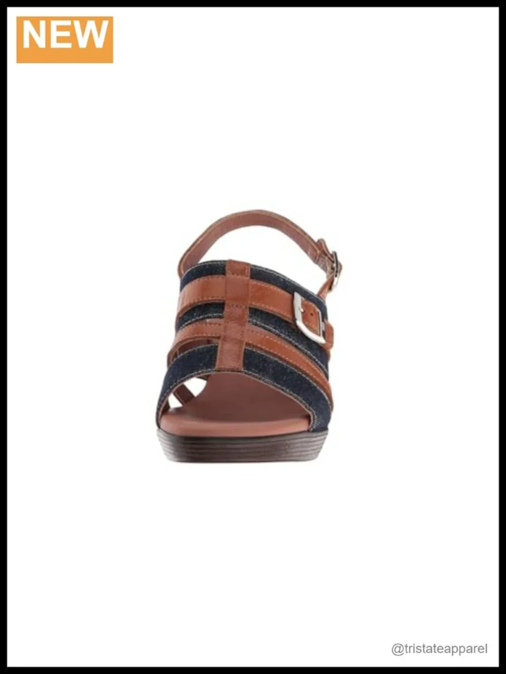 SAS Layla Slingback Wedge Sandal Leather Cushioned Comfort